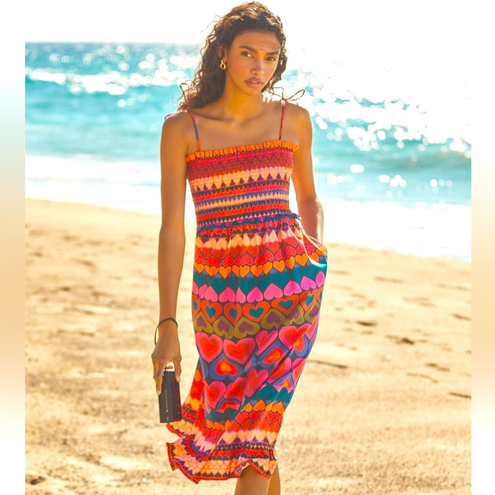 NEW Farm Rio Smocked Dress